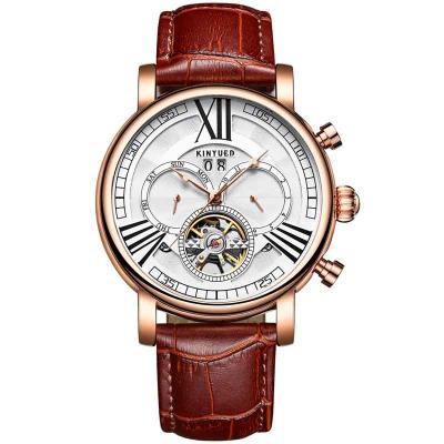 China Fashion brand automatic date KINYUED watch men's mechanical business watch perpetual calendar army clock reloj military male hombre for sale