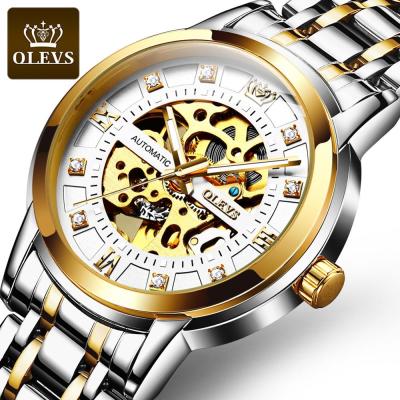 China Original Fashion Waterproof OLEVS Waterproof Mechanical Luxury Men's Watch Cavity Night Light Bossy Automatic Watch For Men for sale