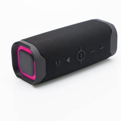 China Hot Selling Portable Outdoor Waterproof Phone Function Wireless Speaker With Colorful Led Light for sale