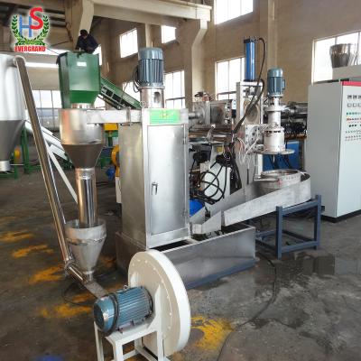 China HDPE compounding pvc granules single stage pe pp film pelletizing line plastic granule making equipment plastic granulation machine for sale