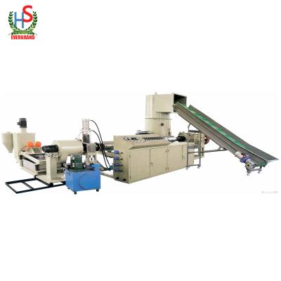 China HDPE Compounding Pellets PVC PP Film Pelletizer Machine Hot Cutting Pellet Extruding Line for sale