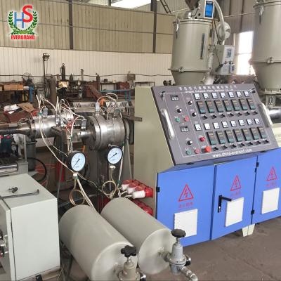 China Plastic PIPE double wall corrugated extrusion line double wall corrugated pipe extruding line for sale