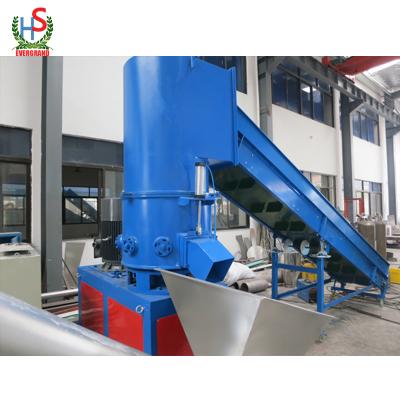 China Crush PET Bottles/PP/PE Film Into Plastic Flakes China Supplier PE PP Film Recycling Agglomerator Granulator Making Machine for sale