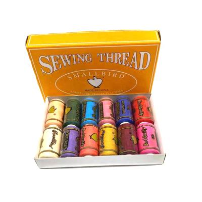 China Sustainable Customized Color Factory Dyed 40s/2 Polyester Sewing Thread for sale