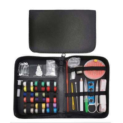 China Multifunctional Tool Travel Tool Needle and Yarn Sewing Kit Knitting PU Packing Portable Sewing Kit Set for sale