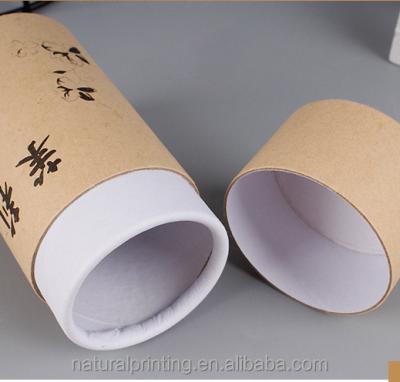 China Recycled Materials Wholesale Skincare Makeup Perfume Kraft Paper Cylinder Paper Tube Gift Box Eco-friendly Cosmetic Packaging for sale