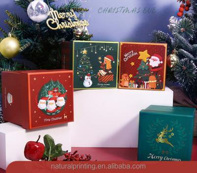 China Christmas Gift Box Christmas Eve Apple Box Central Statistics Institute Wind Gift Box Handmade Red Spot Wholesale for sale