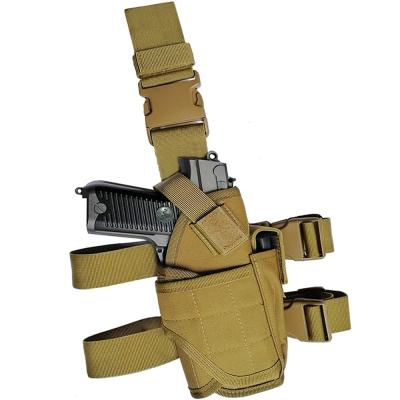 China Tactical Firearm Holster Molle Thigh Holster Outdoor Straight Hunting Adjustable Drop Leg Holster Expedition & Handling - 3 for sale