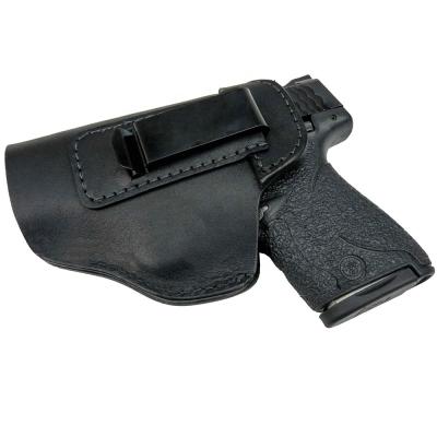 China IWB OWB 9mm Pistol Leather Holsters Concealed Gun Holsters Boarding & Handling - 2 for sale