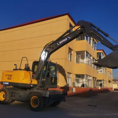 Chine Lumières de Mini Excavator Machine With LED d'excavatrice de roue de puissance de construction à vendre