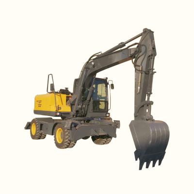 China 2200rpm Wheeled Mini Excavator Bucket Wheel Excavator With Cummins Engine for sale