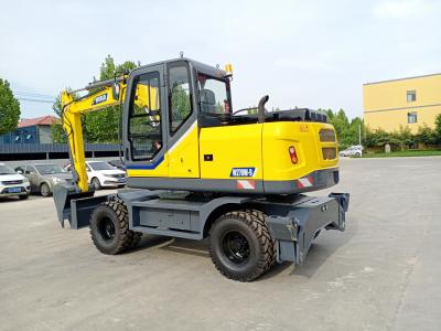 Cina China YuChai Or Cummins Engine Wheel Crawler Digger 0.2-0.6cbm With Grappler Clamp in vendita