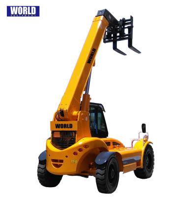 China 3T 4T Diesel Telescopic Handler Forklift Four Wheel Steering 7m 14m Telehandler Te koop