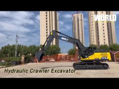 Safety Hydraulic Crawler Excavator 21 Ton 0.9m3 Yellow For Construction