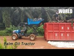 Electric Palm Oil Tractor 4 Wheel Articulate Hydraulic Lift For Farm