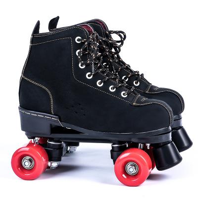 China Unisex Roller Skates For Women Men High Top Roller Skates Four Wheels Shiny Roller Skates For Girls Boys for sale