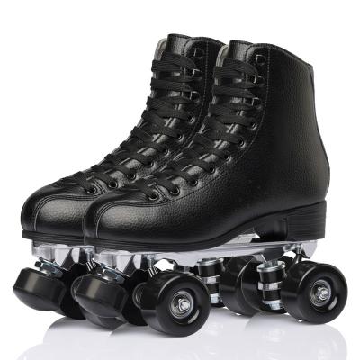 China Unisex Custom Adjustable Classic Premium Roller Skates For Women And Men Shoes Double-Row High Top Design for sale