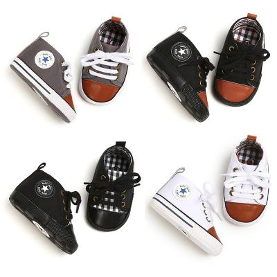 China Soft Four Seasons Baby Shoes Light Soled Non Slip Classic Walking Shoes All Star Canvas Baby Shoes for sale