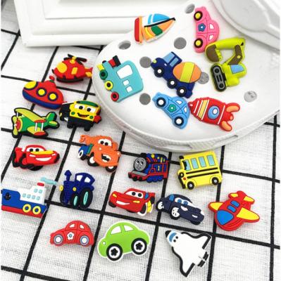 China Clog Charm Beach Slippers Decorated Car Series Shoe PVC Buckle for sale