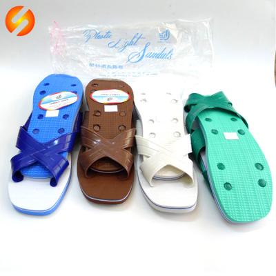 China Anti-Smell Daily Wear Flower Pattern PVC Unique Custom Logo Slips Sandal Slippers For Ladies for sale