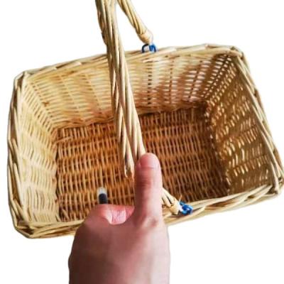 China Sustainable Custom Plant Natural Wicker Woven Flower Storage Baskets Fruit Gift Baskets for sale