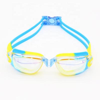 China Funny Kids Children Rainbow Color Swimming Sports Swim Goggles Waterproof Prescription Swimming Goggles for sale