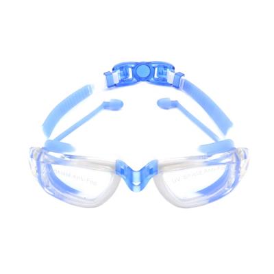 China Kids Prescription Fog Swimming Sports Anti No Swim Leaking Swimming Goggles For Kids With Undertow Ear Plugs for sale