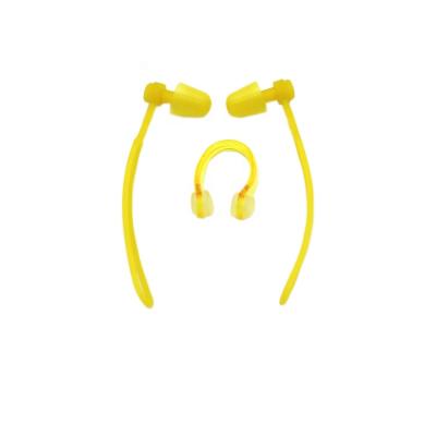 China With Nose Clip Hot Selling Waterproof Silicone Swimming Earplugs With Nose Clip Earplugs Swim Jig Surf Ear Plugs for sale