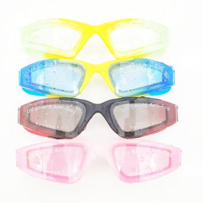 China Waterproof/no leak/fog prevention/clarity swim kids boys and girls HD anti-fog waterproof swimming gear large frame swimming glasses for sale