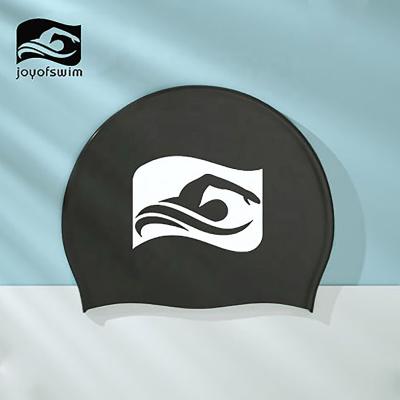 China Soft waterproof and non slip design wholesale custom logo cheerful bouncy swimming pool stay afloat able to float swim swim cap for sale