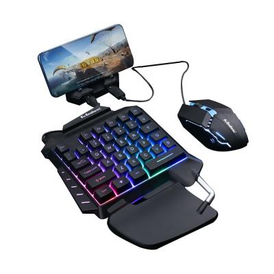 China G92 Good Quality Ambidextrous Comfortable Mechanical Single Handed Gaming Keyboard Combo for sale