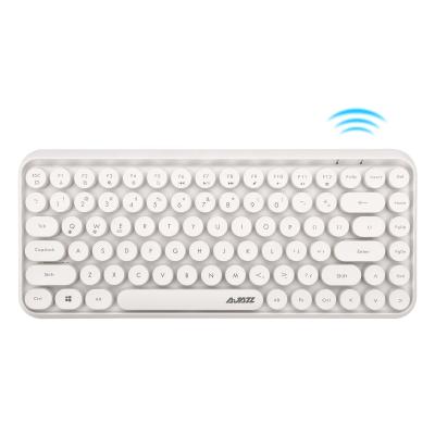 China Hot Sale AJAZZ 308I 84 Keys Round Key BT Wireless Retro Keyboard Wireless Typewriter For Win/IOS/Android for sale