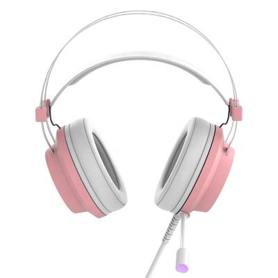 China Hot Selling Ergonomic Earphone RGB 7.1 And Acousti Principle Design Gaming Headphones With Microphone for sale