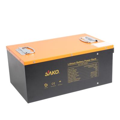 China Factory Direct Sales SAKO 12.8V 200AH LiFePO4 Solar Battery 12V Battery Lithium Ion BMS Incorporated For Solar Power System for sale