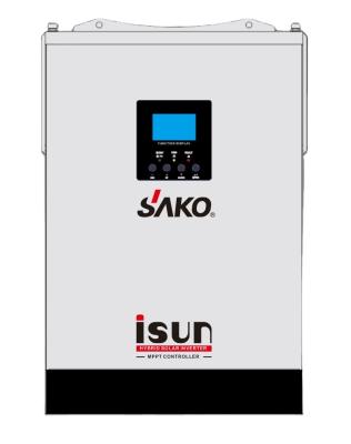 China SAKO ISUN 2KW Hybrid Inverter Solar Inverter Off Grid Solar Hybrid Inverter 2KVA For 24V Solar System 343mm*250mm*122mm for sale