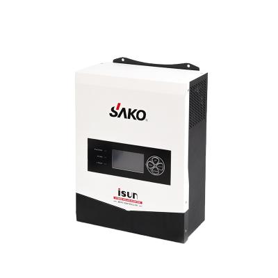 China Solar Power System Home SAKO Isun 1KW Hybrid Inverter MPPT Solar DC 12V 220V AC On Grid Power Inverter 1KW For Home Solar System for sale