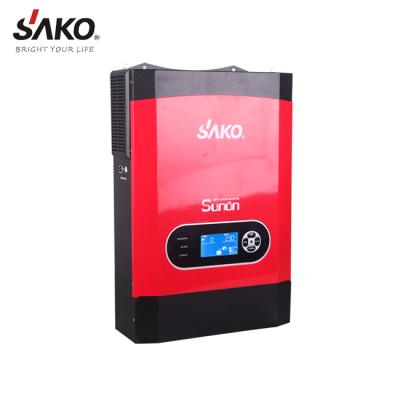 China SAKO 3KW/24V MPPT Solar Inverter Pure Sine Wave Off Grid With AC And Solar Charger Can Work Without Battery 543X394X204MM for sale