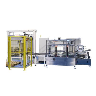 China Automatic Carton Box Food Crate Packer Fackage Wrapping Filling And Sealer Sealing Machine For Side Push for sale