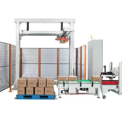 China Yanmao Automatic Hot Sale Packing Bag Carton Palletizer System Machine Case Palletizer for sale