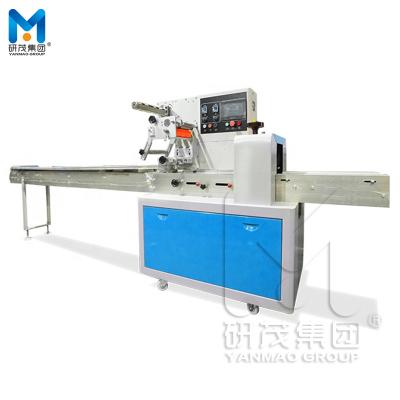 China Automatic Flow Packing Machine Yanmao 4 Side Sealing Quality Guaranteed Flow Wrapping Machine To Disinfect Paper for sale