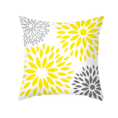 China Yellow Fundas De Cojines Nordic Boho Square Tile Anti-Static Geometric Bohemian Outdoor Pillow 45*45 Covers Peach Skin Pillow for sale