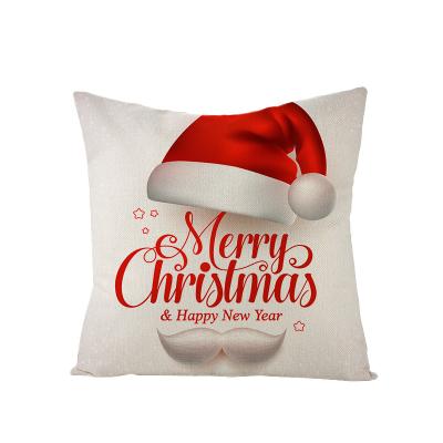 China Special Design Anti-Static Santa Claus Theme Digital Printing Pillow Cover Custom Pillow Cover for sale