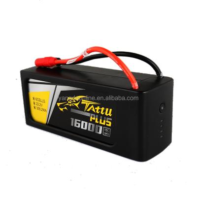 China Rechargeable Gens Tattu Plus1.0 16000mAh 6S1P 15C 22.2V Smart Battery Pack For Drone for sale