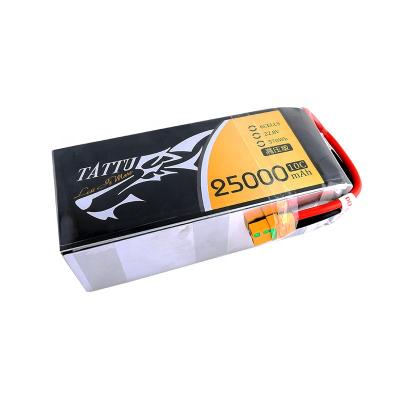 China Toys UAV Battery 25000mAh 6S 10C 22.8V High Voltage Rechargeable For UAV Drone With XT90S for sale