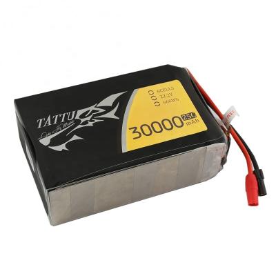 China Toys Drone Lipo Battery Tattu 30000mAh 22.2V Pack With AS150 +XT150 Plug for sale