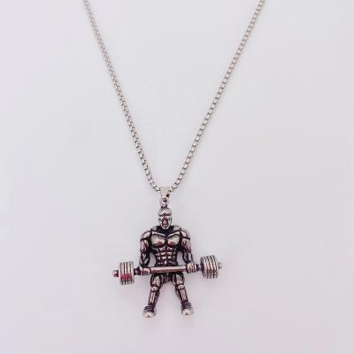 China Hiphop New Fit Stainless Steel Necklace Fashion Personality Sturdy Sports Retro West Split Stainless Steel Mens Stainless Steel for sale