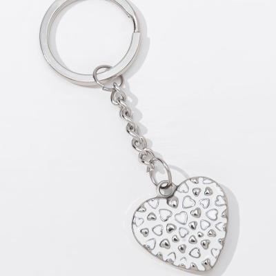 China New Fashion Love Key Chain Key Chain Breathable Stereo Keychain Key Chain With Key Ring Painting for sale