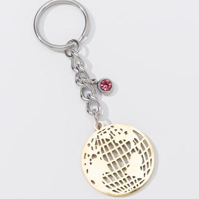 China New Fashion Stainless Steel Earth Jewelry Earth Stainless Steel Key Chain for sale