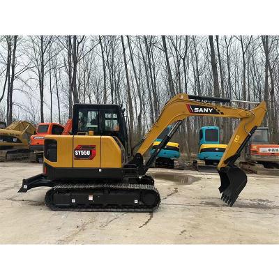 China MINWEE 5.78 tons mini size Crawler Mounted Hydraulic Excavator SY55 Sy60 Sy65 Sy75Digger Excavator Small Yard Excavator for sale