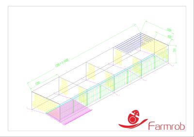 China Large Space Breeder Chicken Battery Cage System For Mixed Male And Female Chickens for sale